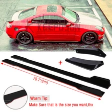 78.7" Side Skirt Splitter+Rear Bumper Diffuser Canard For Subaru BRZ Toyota GT86