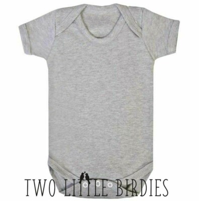 Baby Body Unterhemd Kurzarm Babys Uni Strampler 100% Baumwolle Rosa Blau Rohlinge