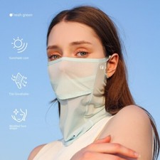 Summer Ice Silk Women's Sun Protection Mask UV Protection Breathable Ear Mask