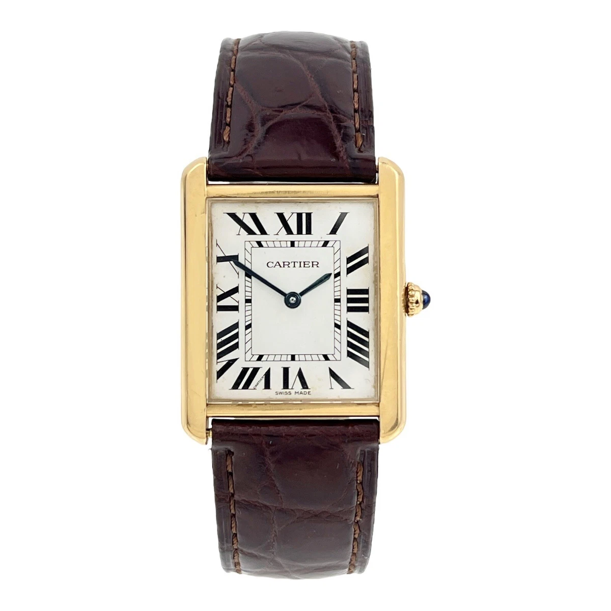 Cartier Tank Solo Yellow 18k Gold 3167 27.5mm Quartz Movement Unisex Watch