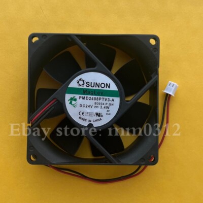 SUNON PMD2408PTV3-A 8025 DC24V 3.4W 2-Wire  Server Silent Cooling Fan