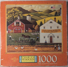 Charles Wysocki's Americana Moving Day in Amish Country 1000 Piece Rare