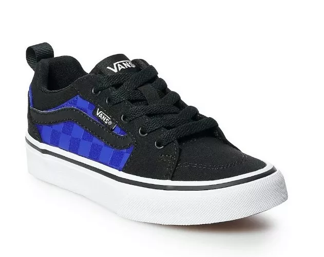 New Vans Filmore Boy s Skate Shoes Size 11 Black Blue