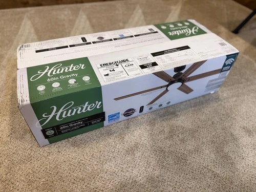 Hunter Fans Gravity 1-Light 60" Ceiling Fan in Noble Bronze - Picture 2 of 2