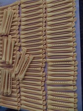 Vintage Goody Swingarm Permanent Hair Perm Rods Lot of 97 Yellow 3.5 Inches Long