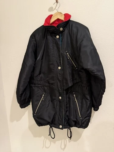Vintage Current Seen Men's Colorblock Insulated Puffer Jacket Mid-Length Med - product listing photo