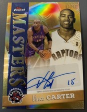 2025-26 Topps Finest - Masters Autographs Vince Carter #MA-VC Gold Refractor /50