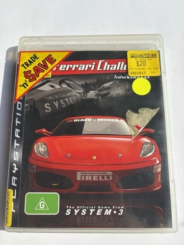 Ferrari Challenge PS3 w Manual Trofeo Pirelli - Free Aus Post! Pal Region 4