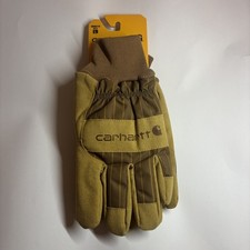 Carhartt Insulated Knit Gloves Men's Large Brown Duck Work NWT - FREE SHIPPING