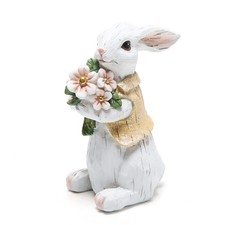 Easter Bunny Decorations Spring Home Decor Bunny Figurines Gifts Spring White...