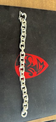 Heavy Sterling Silver 925  Hermes Link 12 Mm Wide 9 Inch Long  94.7 Grams