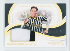 2023-24 Federico Chiesa Panini Immaculate Gold Juventus Jersey Patch Card 9/10