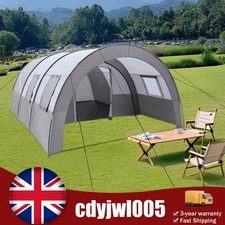 6 Person Tunnel Tent Highlander 1500mm Rain-repellent Camping Tunnel Tent Family