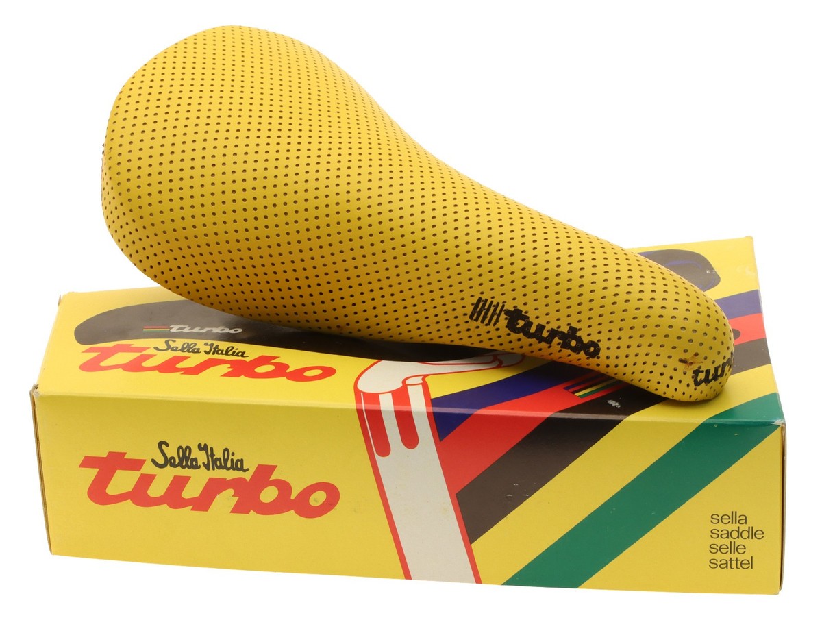 Selle Italia Turbo Saddle Steel Rails Original 90s Perforated