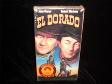 VHS El Dorado 1966 John Wayne, Robert Mitchum, James Caan SEALED