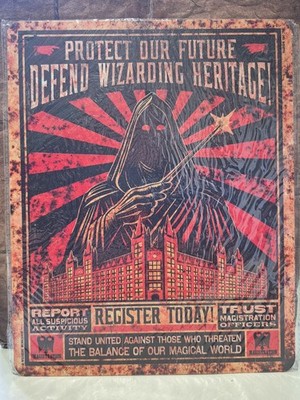 Wizarding Heritage Blechschild 25x20cm Wizarding Trunk Darkest Market Harry Potter