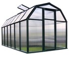 Gewächshaus Treibhaus Pflanzenhaus Kunststoff Grün ohne Fundament 449x204x198cm