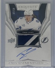 2024-25 UD Exquisite Collection Endorsements Relics Auto Conor Geekie Rookie /50