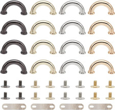 16 Sets Metal D-Ring Purse Side Connector, 4 Colors Thicken Handbag Chain Connec