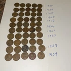 USA Lincoln Wheat Cent Pennies Coins All From 1930’s 50 Coins