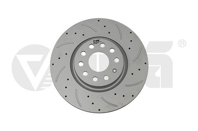 2x Bremsscheibe vika 66151717101 für VW GOLF 7 5G1 BQ1 BE1 BE2 PLUS 5 5M1 521 B8