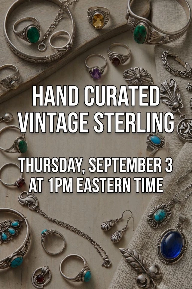 Hand Curated Vintage Sterling! Live 925 Jewelry with Sam & Alexis