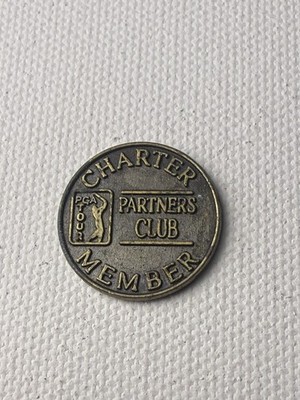 Vintage PGA Tour Partners Club Charter Member Token Coin
