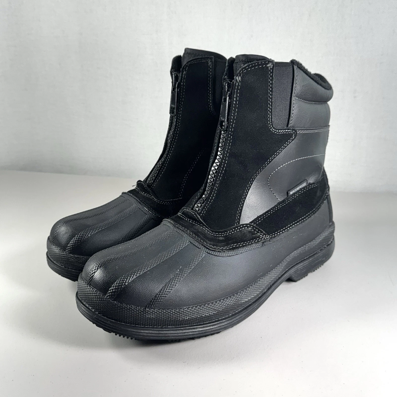 NORTIV 8 Mens Warm Insulated Waterproof Hiking Winter Outdoor Snow Boots Sz 10.5