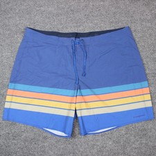 Patagonia Hydropeak Board Shorts Men's 44 Hybrid Swim Blue Recycled Nontoxic