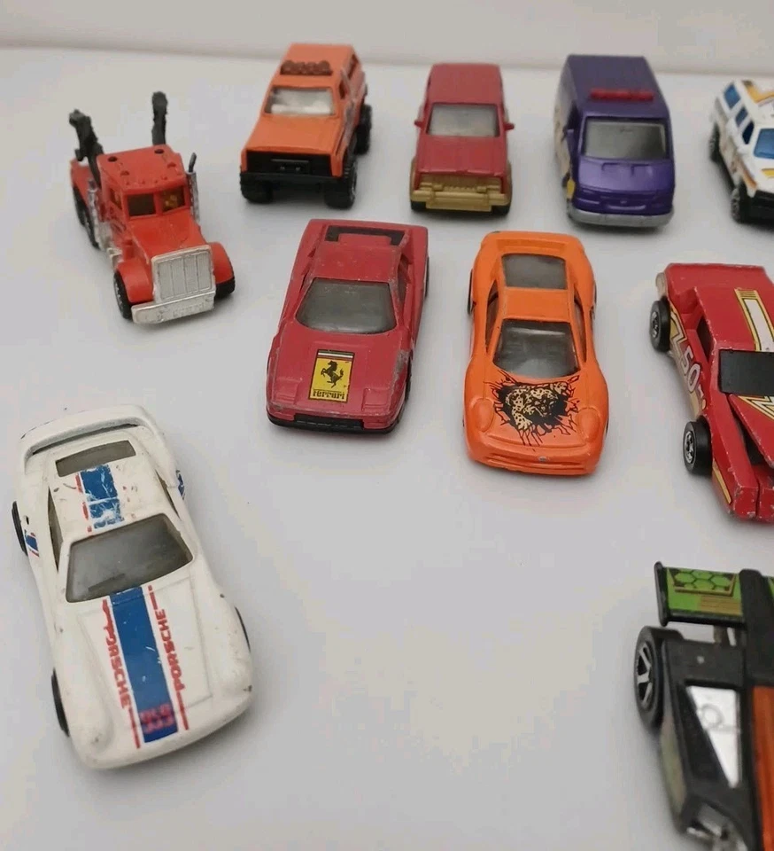 13 VTG 1970s 80s 90s HOT WHEELS & MATCHBOX Vehicle ASSORTED LOT CARS vans Trucks - Image 2 of 4