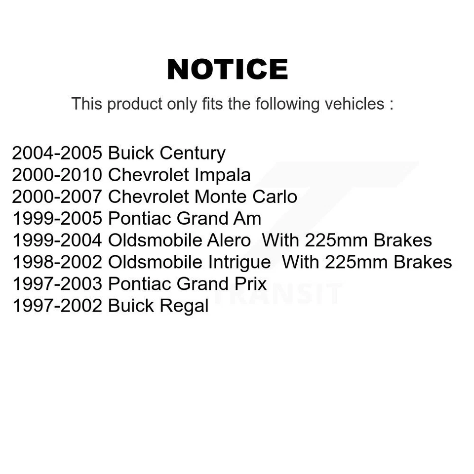 Rear Parking Brake Shoe Hardware Kit For Chevrolet Impala Pontiac Grand Am Alero - Image 2 of 4