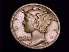1925-S  Mercury Dime,  Fine Grade
