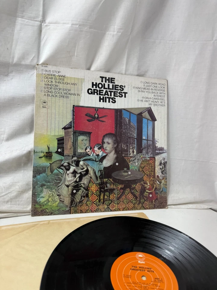 Hollies - Greatest Hits -  vinyl 1973 Epic PE 32061 Promo - Image 4 of 4