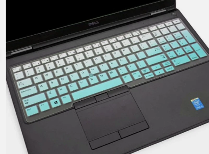 2*Keyboard Skin cover For Dell Precision 3510 7520 7530 7710 7720 7730 7740 7540 - Image 3 of 4