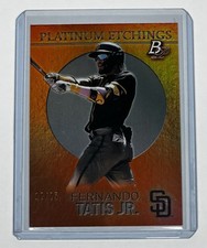 2021 Bowman Platinum Fernando Tatis Jr Platinum Etchings Orange /25 SSP