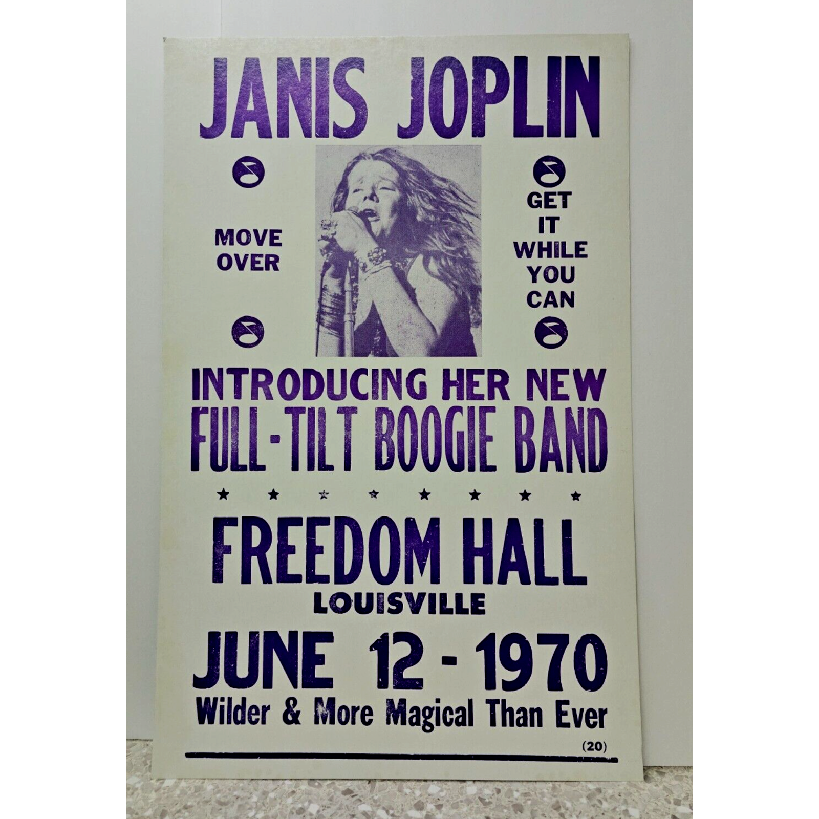 Vintage 1970 Poster - Janis Joplin - Freedom Hall Louisville | eBay