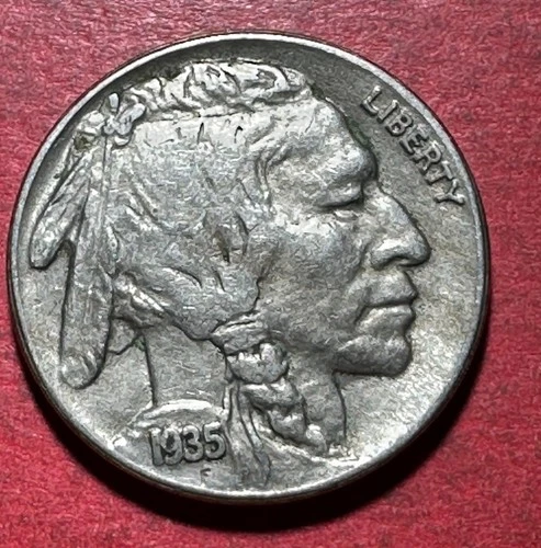 1935S US Buffalo Nickel! "San Francisco" Mint! Choice XF! SHARP! Old US Coin!