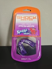 Shock Doctor Kool Aid Gel Max Power Flavor Fusion Mouth Guard Grape Adult 11+