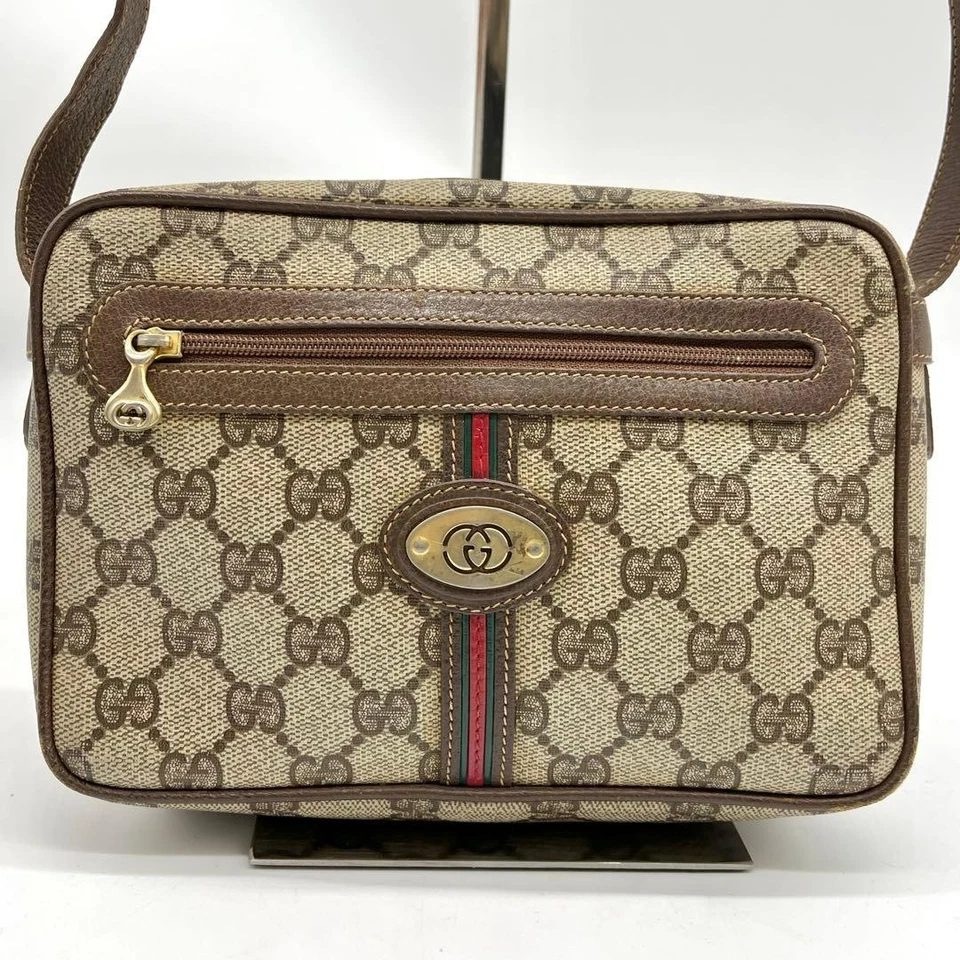 Auténtico Bolso de Hombro Gucci GG Supreme con Logotipo Entrelazado y Línea Web 2Y1816 Foto 2 de 4