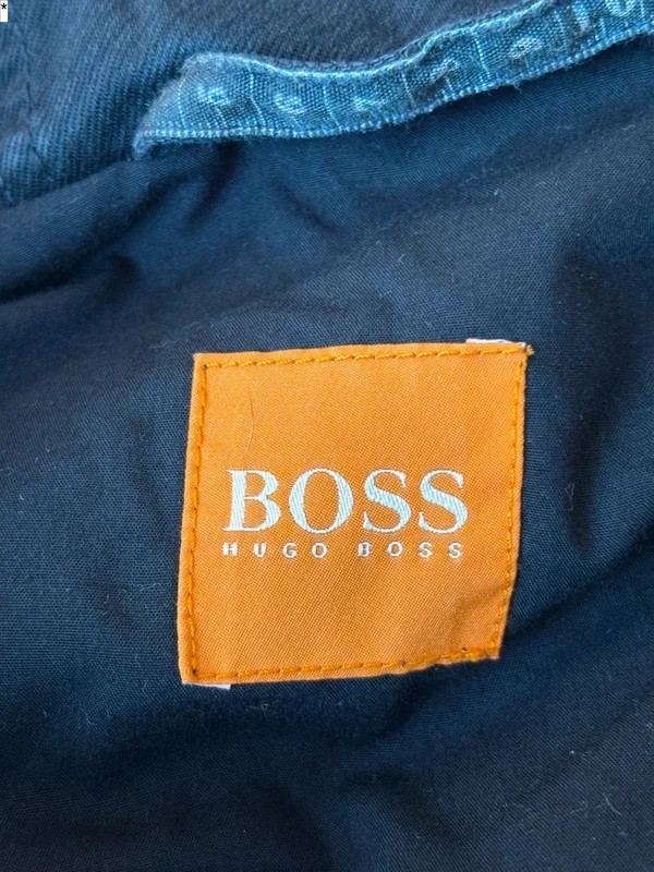 Hugo Boss Orange Mens Navy Hooded Full Zip Jacket Cotton Blend Size M 36R thumbnail 6