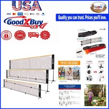 Portable Badminton Net - Adjustable Height Tennis, Soccer, Volleyball, Pickle...