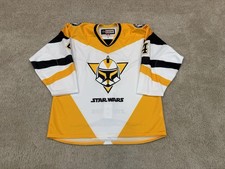 WBS Wilkes Barre Scranton Penguins Star Wars Game Issued MIC AHL Jersey Trotman