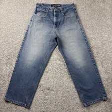 Vintage Southpole Jeans Men 32 Relaxed Straight Blue Denim Baggy Skater Y2K Vtg