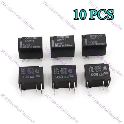 10X Omron G5V-1 DC5V/12V/24V 6Pin SPDT PCB Mount Mini Signal Relay Fast Delivery