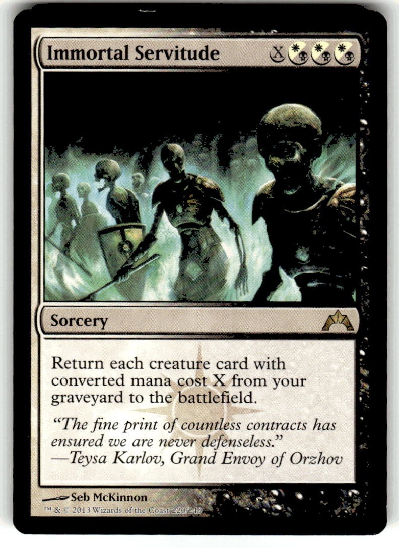 MTG Magic the Gathering Immortal Servitude (220/257) Gatecrash LP