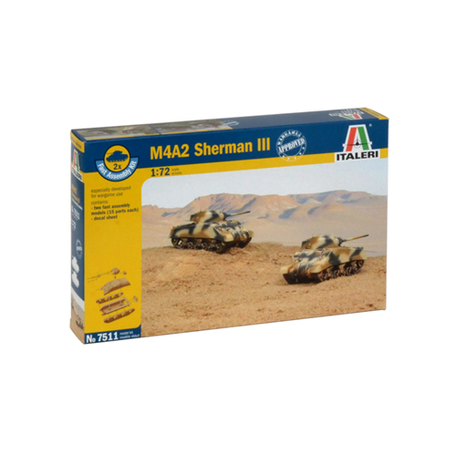 M 4 A 2 SHERMAN III KIT 1:72 Italeri Kit Mezzi Militari Modellino Nuovo - Foto 1 di 2