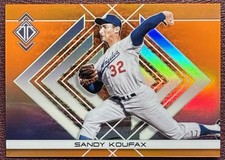 Sandy Koufax 2025 Topps Transcendent Orange Image Variation /25 LA Dodgers
