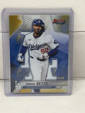 2025 Bowman’s Best; Mookie Betts; Gold Refractor /50 #64