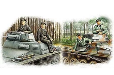 HobbyBoss GERMAN PANZER CREW SET - Plastic Model Military Figure Kit - 1/35