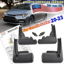 4PC Mud Flaps Splash Guards Mudguard For Toyota Corolla E210 4dr Sedan2020-2025
